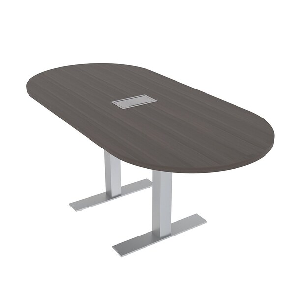 33.5 in W, 69.5 in L, 29 in H, Engineered Wood Top, Brown